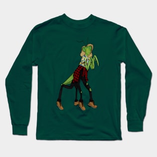 Hipster Mantis Long Sleeve T-Shirt